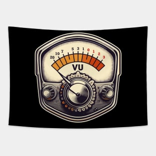 Vu Meter Vintage Retro Illustration Tapestry