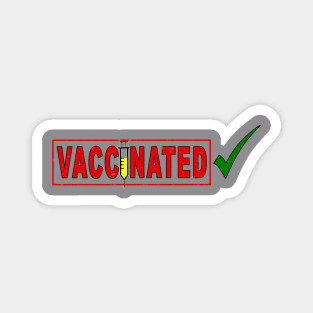 Pro Vaccination Vaccine Vaccinated Vintage Retro apparel Magnet