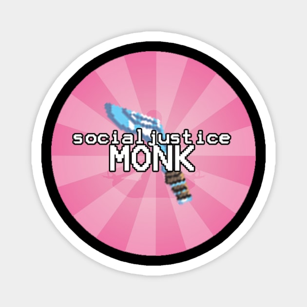 Social Justice Monk Magnet by Optimysticals