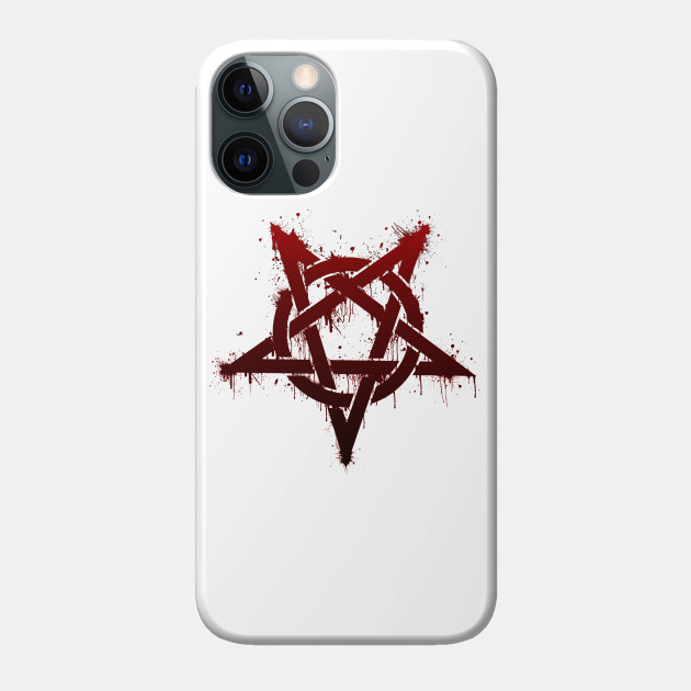 Pentagram Splatter - Pentagram - Phone Case