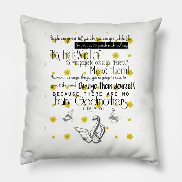 No Fairy Godmothers Pillow by Scribble Creatures