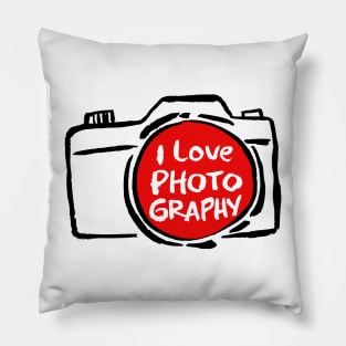 I Love Photography Pillow