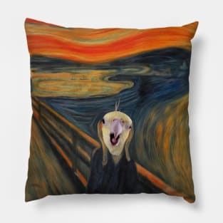 The Screm - cockatiel Munch Pillow