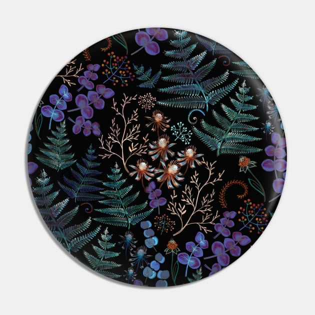 Moody florals with fern and eucalyptus leaves Pin by illaberekdesign