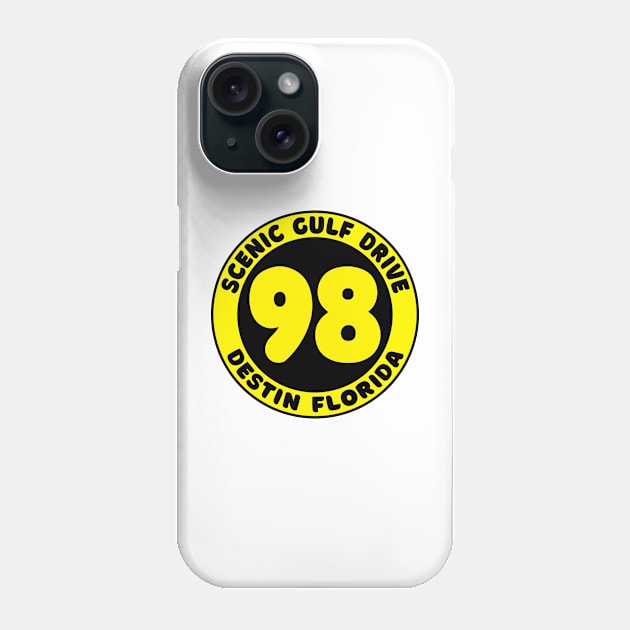 Scenic Gulf Drive Highway 98 Destin Beach Florida Panhandle Emerald Coast Phone Case by TravelTime