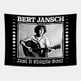 Bert Jansch ///// Retro Style Folk Music Design Tapestry