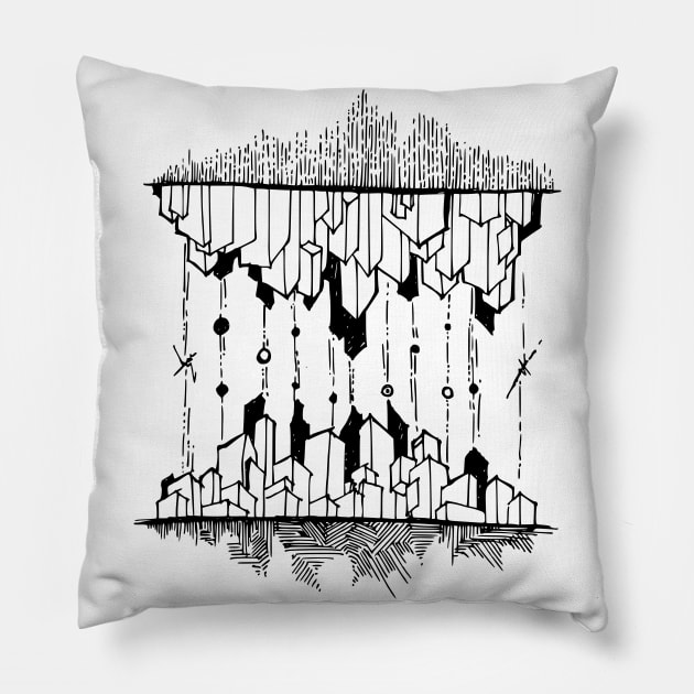 Parallel World Pillow by TKDoodle