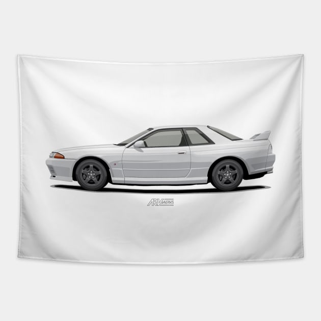 SKYLINE GTR R32 White Tapestry by ARVwerks