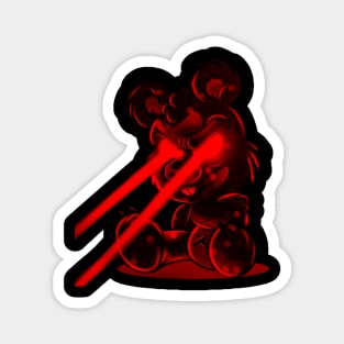 Red Vision Teddy Magnet