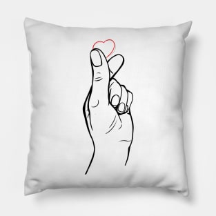 Korean gesture love Pillow