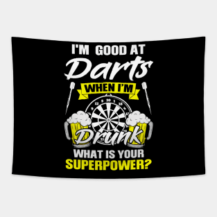 I'm good at darts when I'm drunk Dart Beer Gift Tapestry