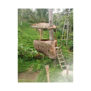 Green nature field, rice terrace Bali Indonesia T-Shirt