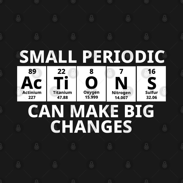 Small Periodic Actions Can Make Big Changes by Texevod