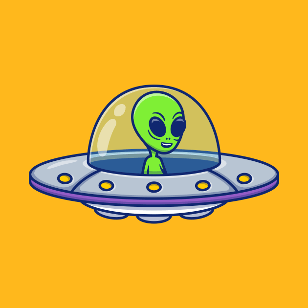 Cute Alien UFO by Catalyst Labs