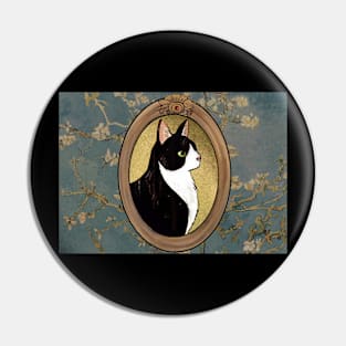 Cat portrait Pin