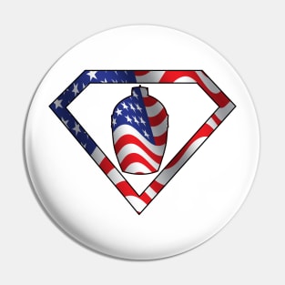 Super Eggman in USA Flag Colors! Pin