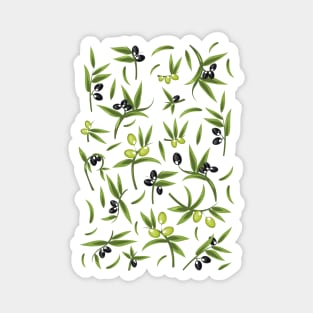 vintage olive pattern Magnet