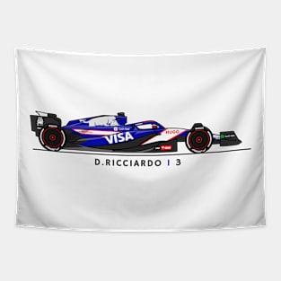 F1 Daniel Ricciardo Visa Card App Fan shirt Tapestry