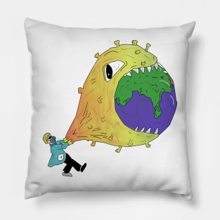 Coronavirus puffer fish disease control Pillow