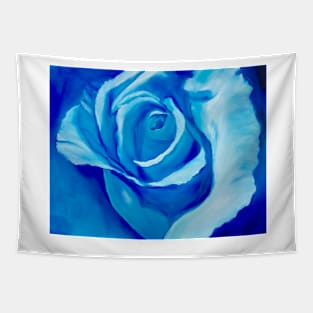 Turquoise Rose Tapestry