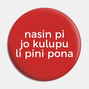 Communism Will Win (Toki Pona) Pin