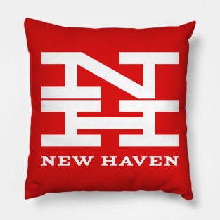 New Haven Railroad 1954 White Logo With Name Pillow