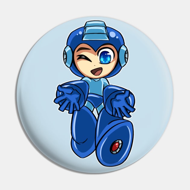 Chibi Megaman Pin by LegoNinjaBilbo