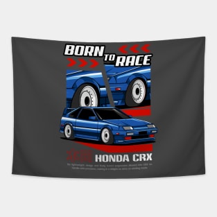 Retro CRX Design Tapestry