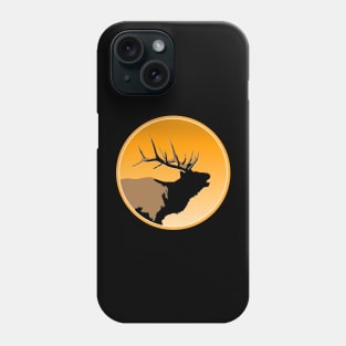 Bugling Elk at Sunset Phone Case