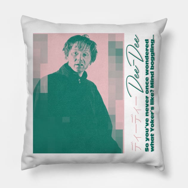 Limmy Aesthetic Duotone Design Pillow by unknown_pleasures