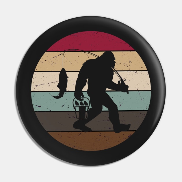 Bigfoot Fishing Pin by GShow