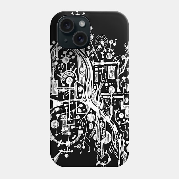 Abstract doodle art Phone Case by TKDoodle