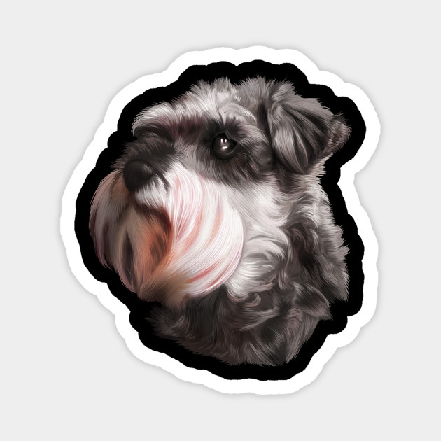Schnauzer Hund Dog Magnet Teepublic