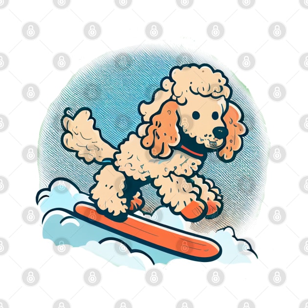 Plant a Tree with Every Wear - Poodle Snowboarding Design by Greenbubble