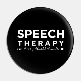 Speech Therapy Pin