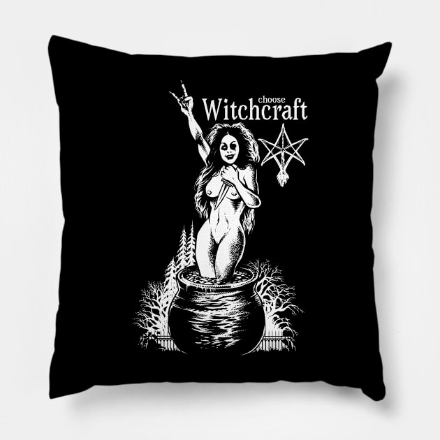 Choose Witchcraft Pillow by wildsidecomix