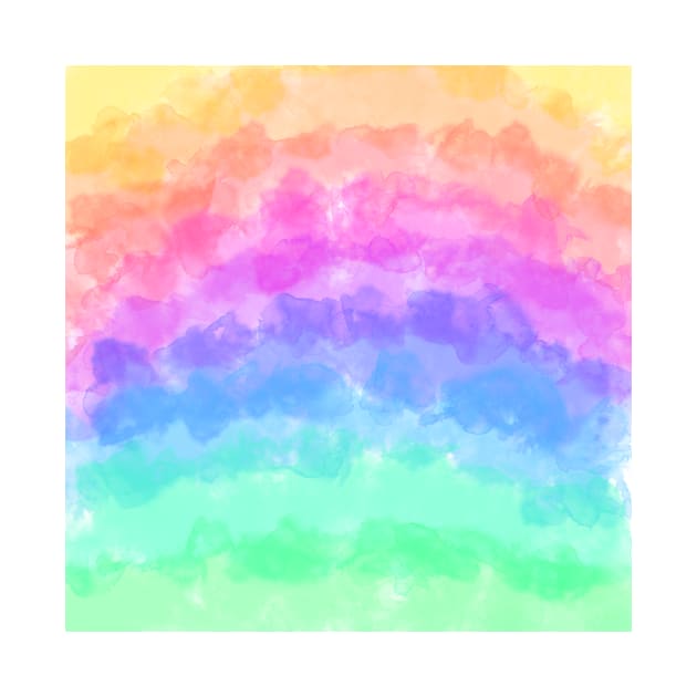 Rainbow Watercolor Background by BiscuitSnack