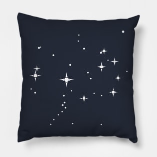 Pleiades Star Cluster - Constellation Illustration Pillow