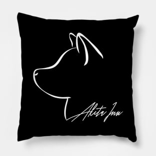 Proud Akita Inu profile dog lover gift Pillow