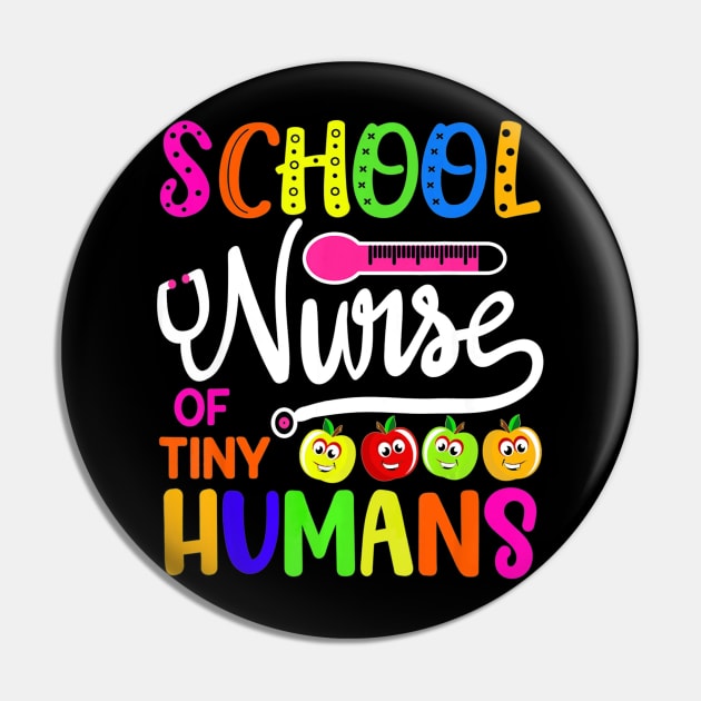 School Nurse Of Tiny Humans Teacher Back To School Pin by schaefersialice