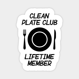 Clean Plate Club Lifetime Member Magnet