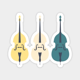 Trio of Summer Double Basses Magnet