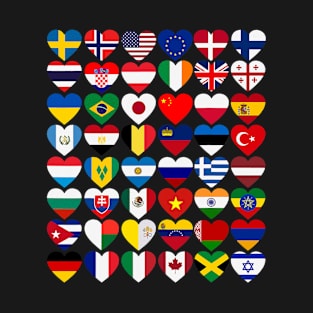 Flags of Countries International Day Of Peace T-Shirt