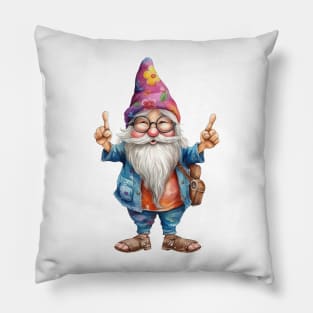 Hippie Gnome #12 Pillow