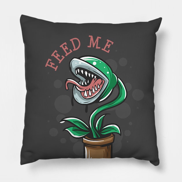 Feed Me Pillow by NinthStreetShirts