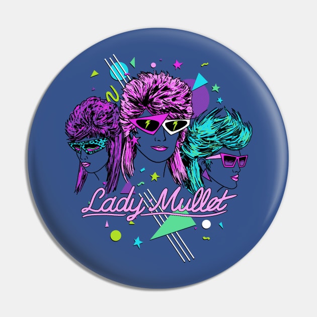 Lady Mullet Pin by Hillary White Rabbit