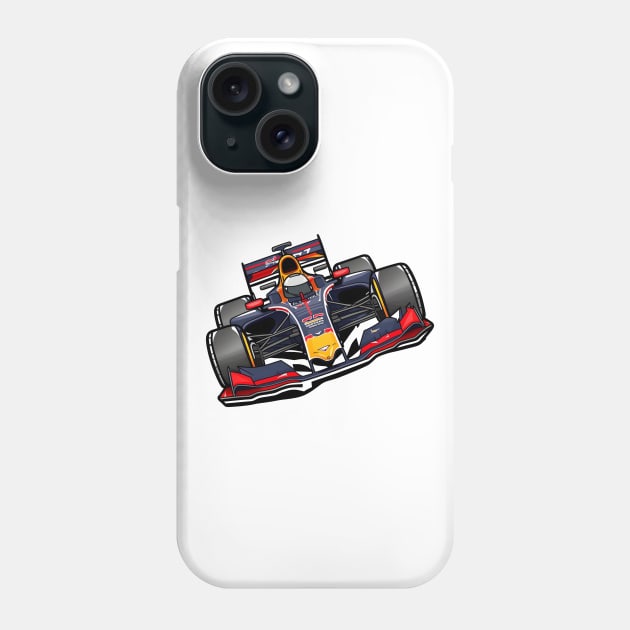 Formula 1 Racing Car Phone Case by Artifyio