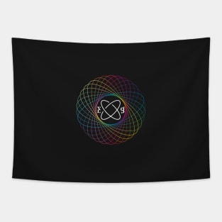 Rainbow EVERGLOW LOGO Tapestry