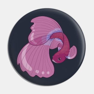 Purple Haze Betta Fish Pin