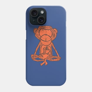 Cheeky Monkey, orange Phone Case